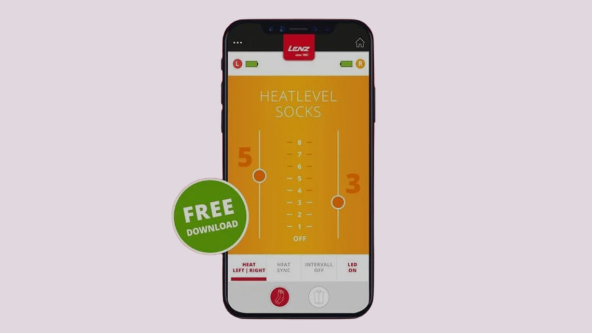 Lenz Heizsocken: die ersten Schritte und die App