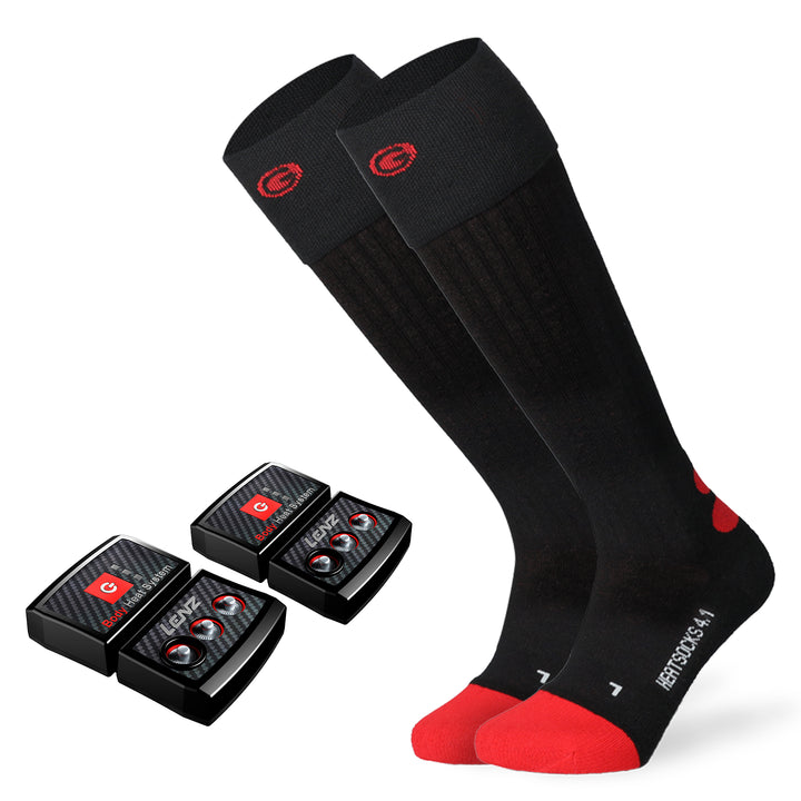 Lenz Heat Sock 4.1 black Toe Cap Set