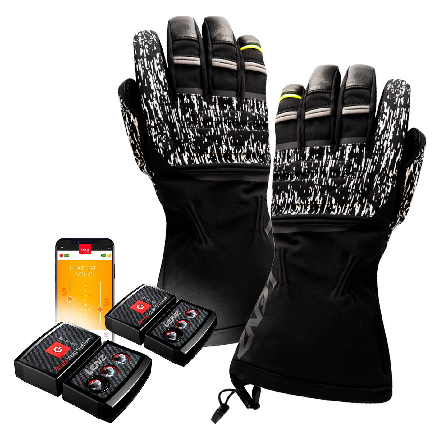 Lenz Heat Glove 7.0 Finger Gants chauffants (unisexe) SET AVEC ACCU