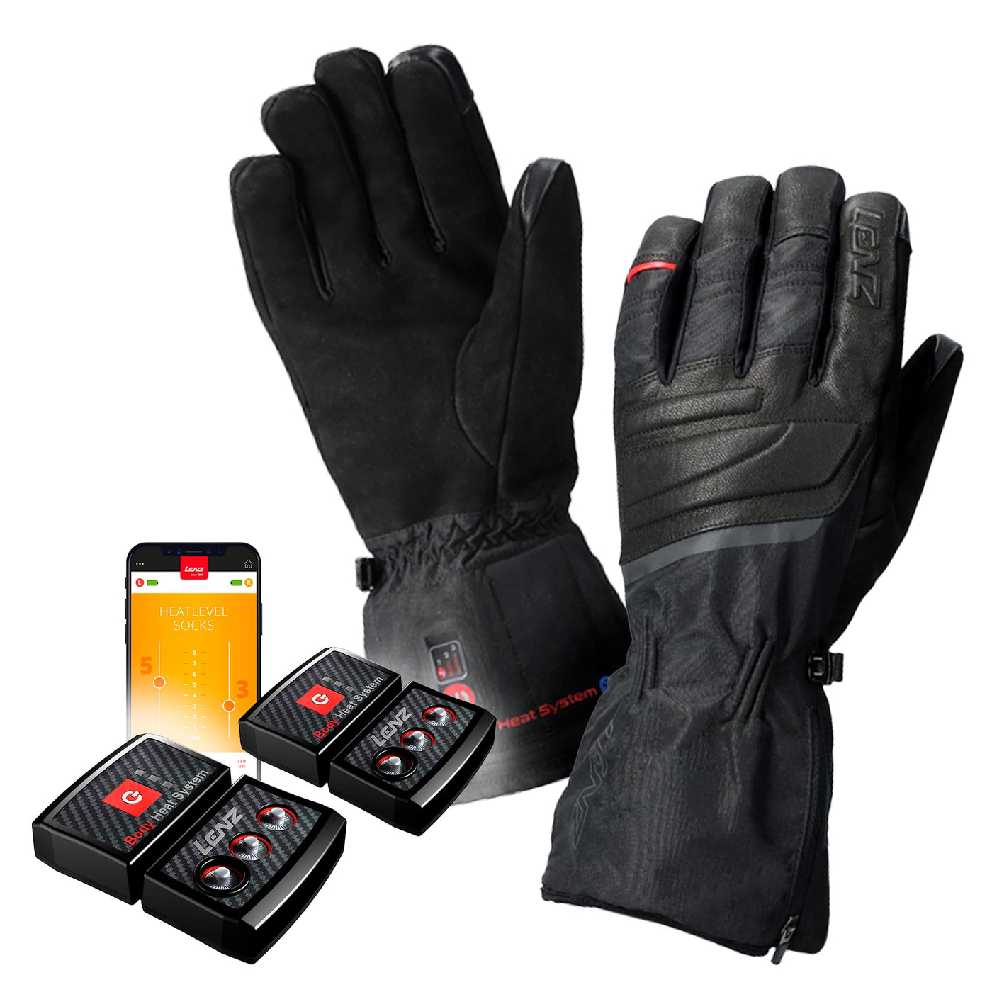 Lenz Heat Glove 6.0 Finger Urban (Unisex) SET AVEC BATTERIE