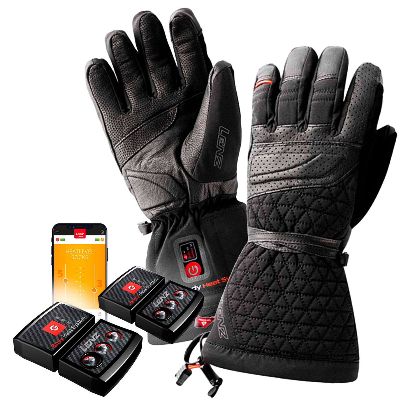 Lenz Heat Glove 6.0 Finger Gants chauffants (femmes) SET AVEC ACCU