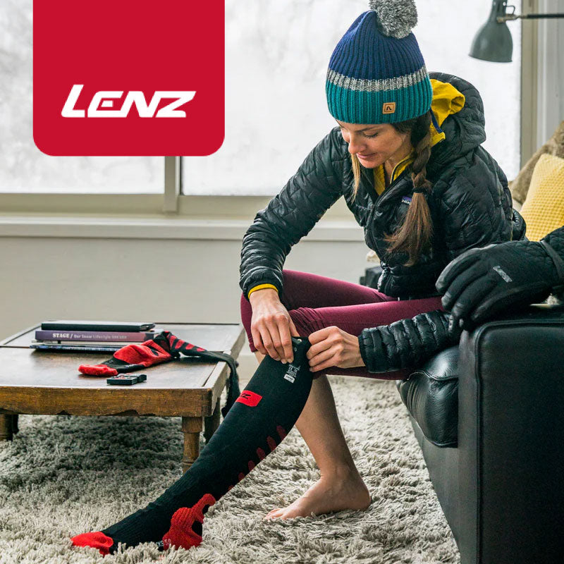 Lenz Heat Sock 5.1 Slim Fit Toe Cap Set – bergfritz.ch