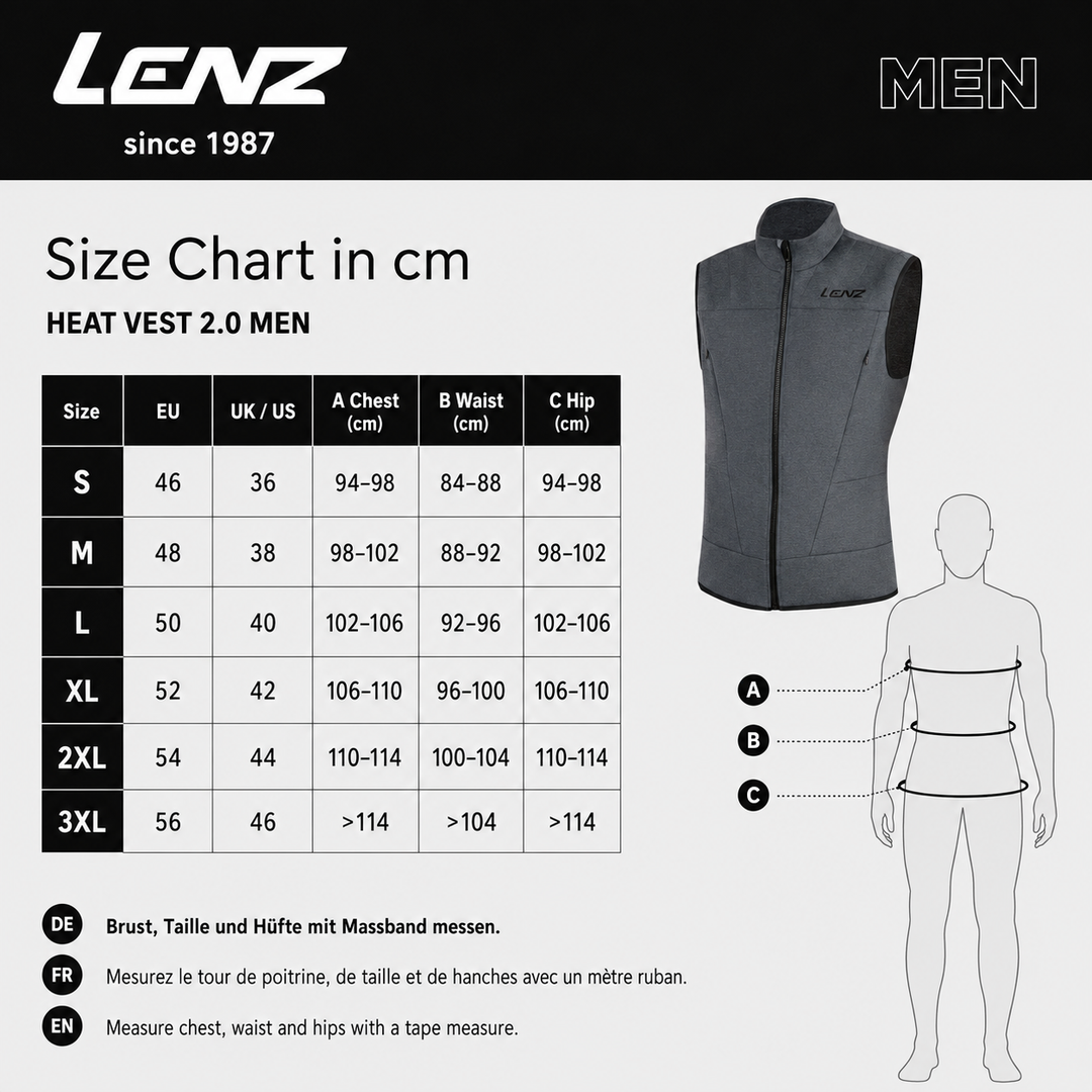 Lenz Heat Vest 2.0 - SET inkl. AKKU