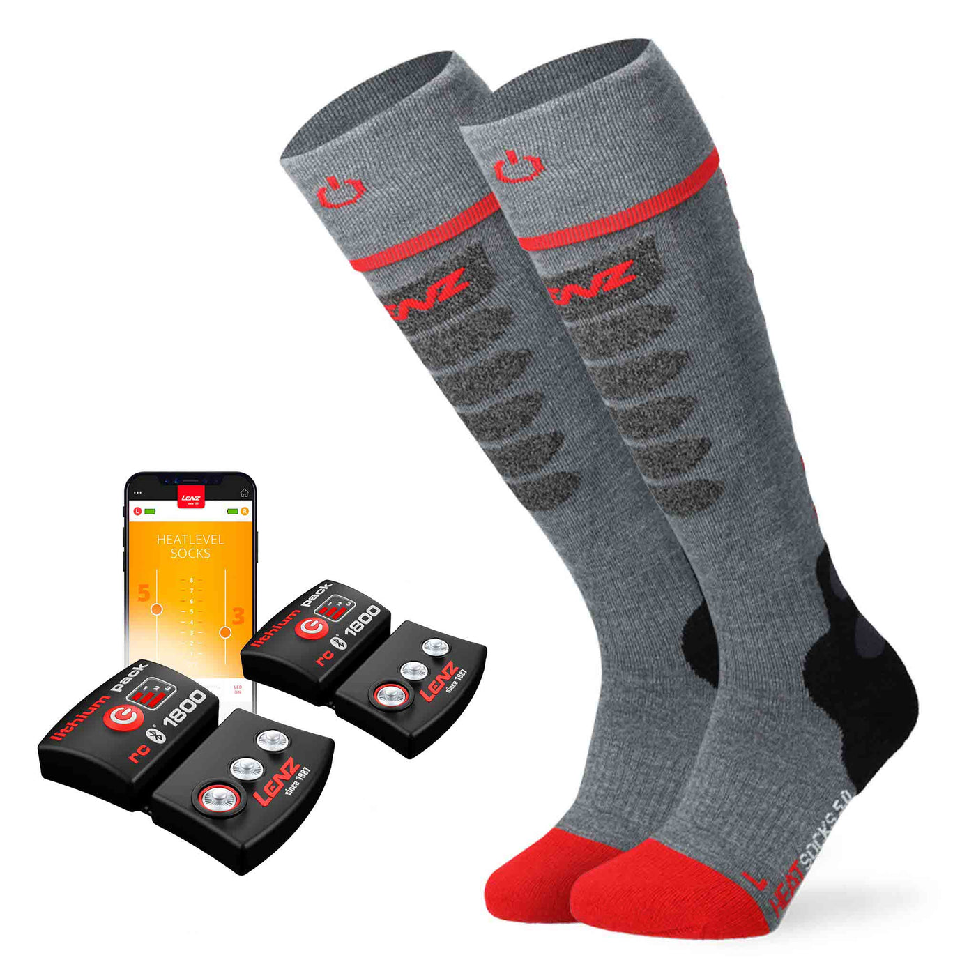 Lenz Heat Sock 5.1 Slim Fit Toe Cap Set