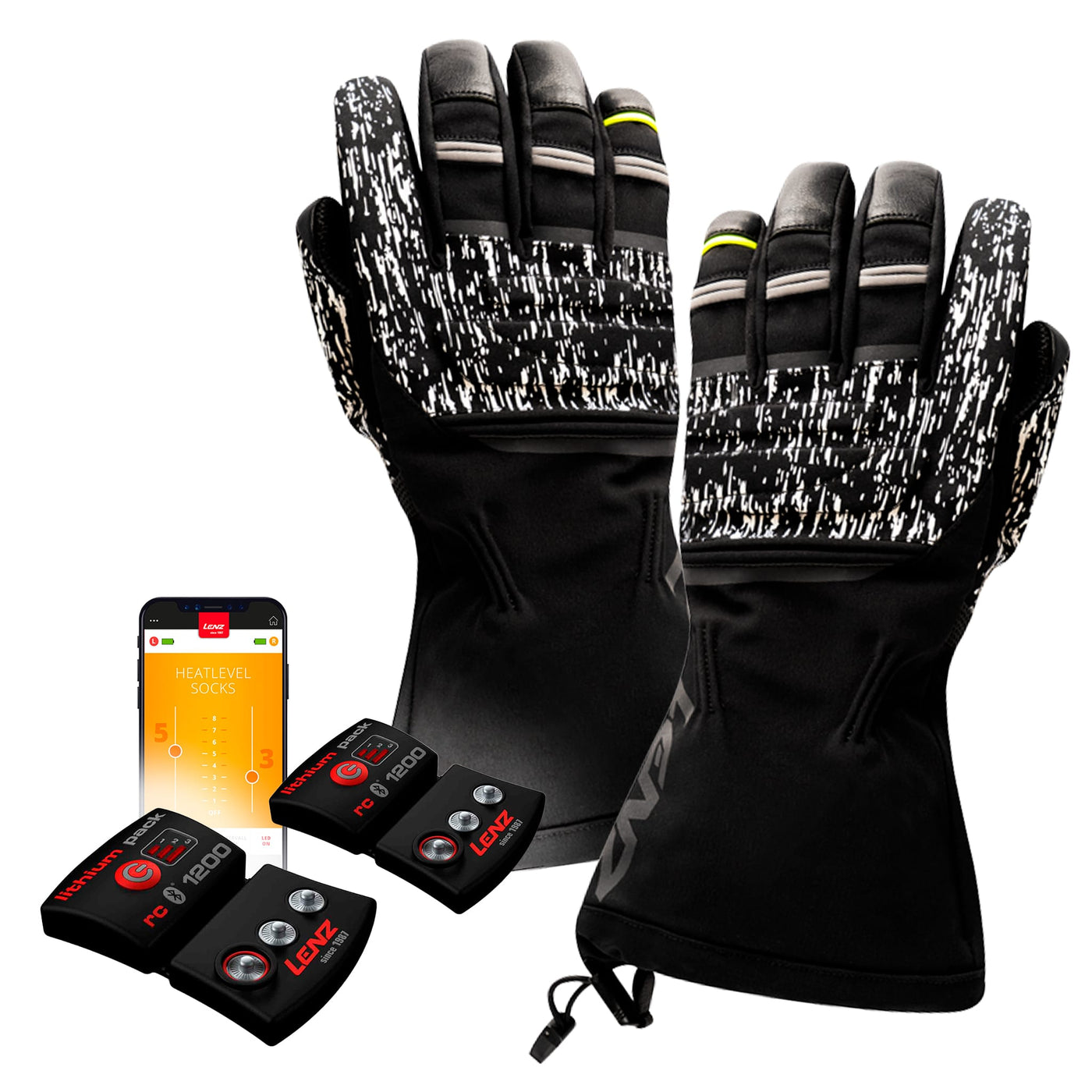 Lenz Heat Glove 7.0 Finger Motorrad/Bike-Handschuh (Unisex) SET MIT AKKU