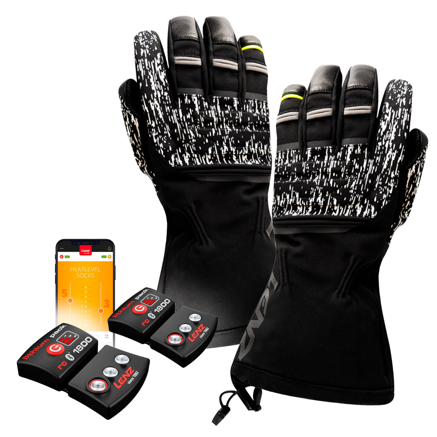 Lenz Heat Glove 7.0 Finger Motorrad/Bike-Handschuh (Unisex) SET MIT AKKU