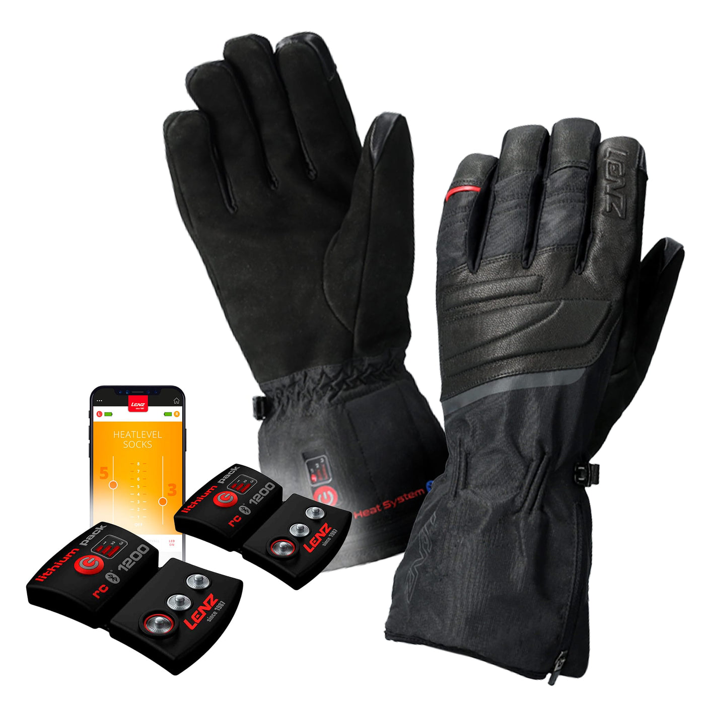 Lenz Heat Glove 6.0 Finger - Arbeitshandschuhe (Unisex) SET MIT AKKU