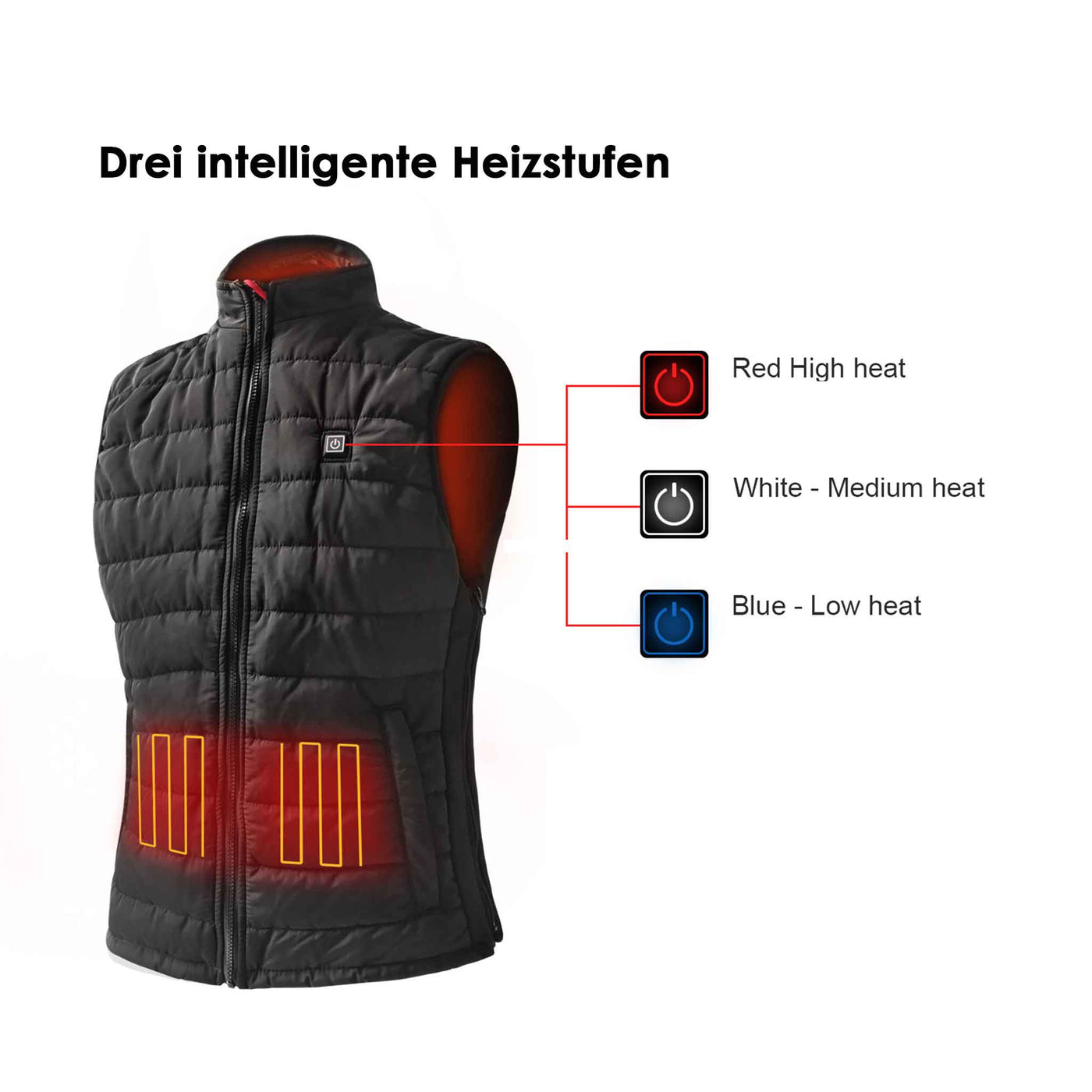 DW Heizveste Männer (Set inkl. Akku)