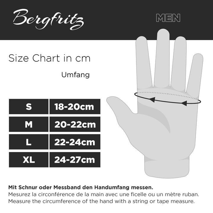 Bergfritz Fingerhandschuh beheizbar Herren
