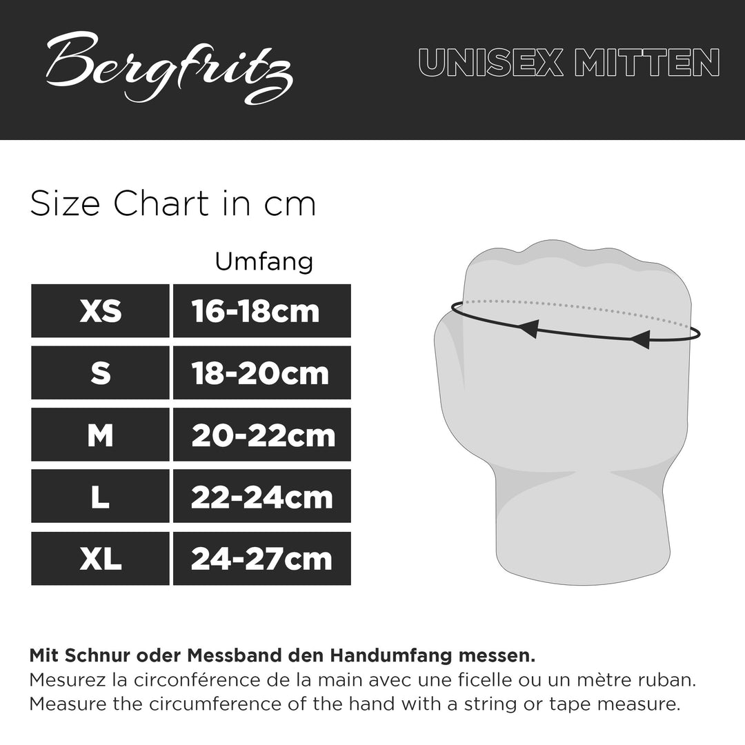 Bergfritz Fausthandschuh beheizbar (unisex)