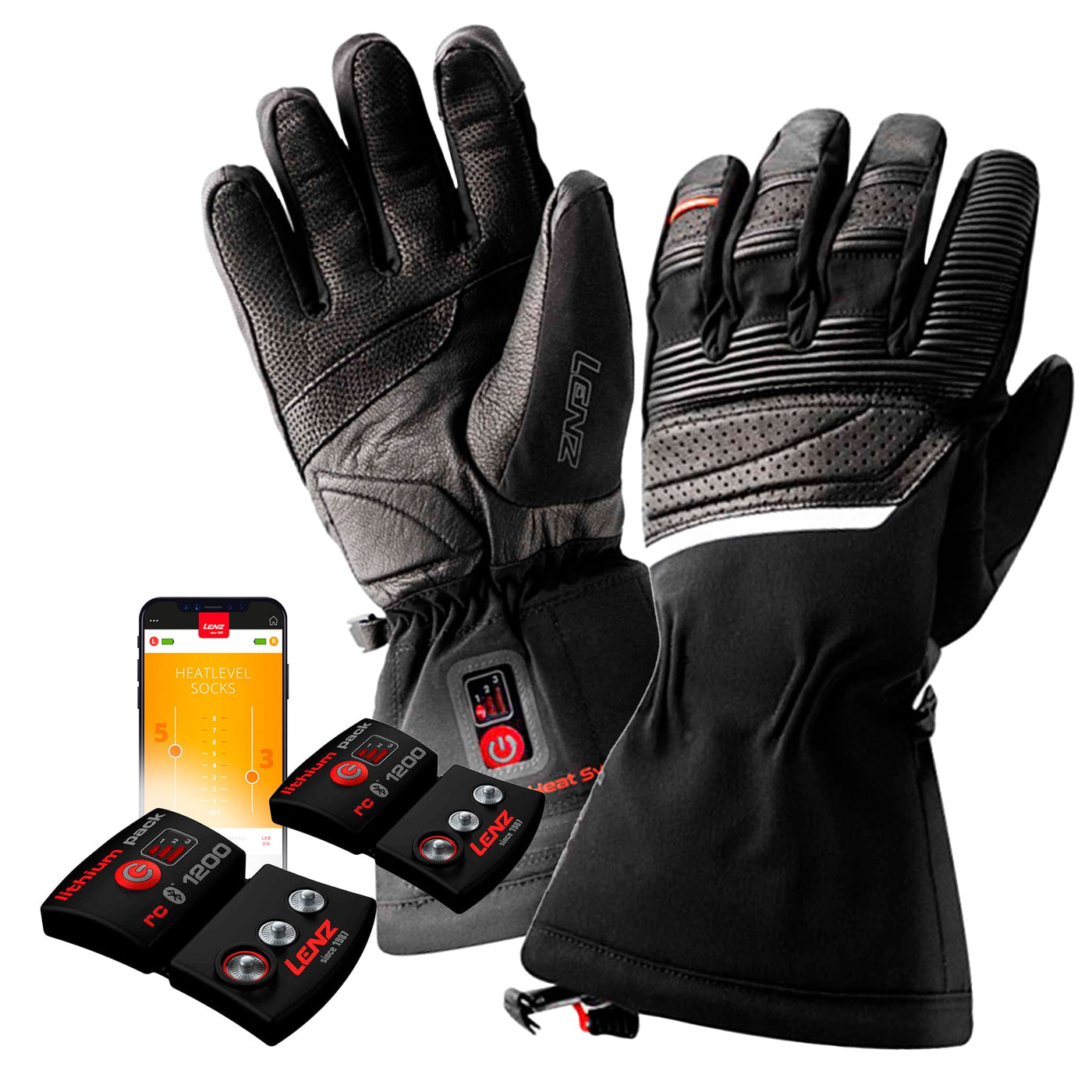 Lenz Heat Glove 6.0 Finger Heizhandschuhe (Herren) SET MIT AKKU