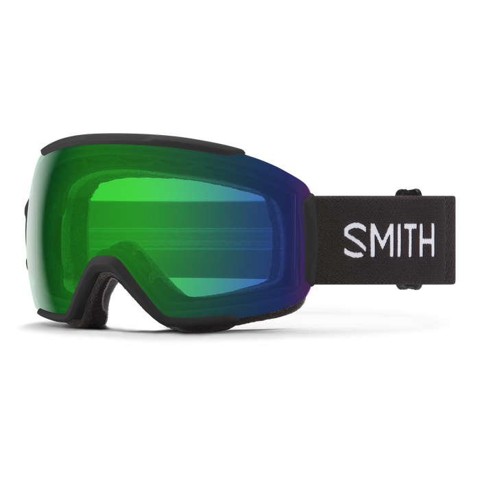 Smith Skibrille OTG black everyday green mirror